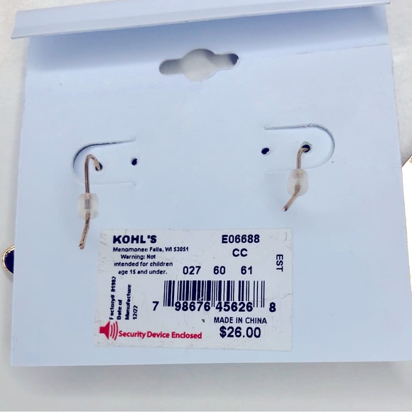 Celebrate Together Gold Tone Butterfly Earrings - Picture 3 of 3